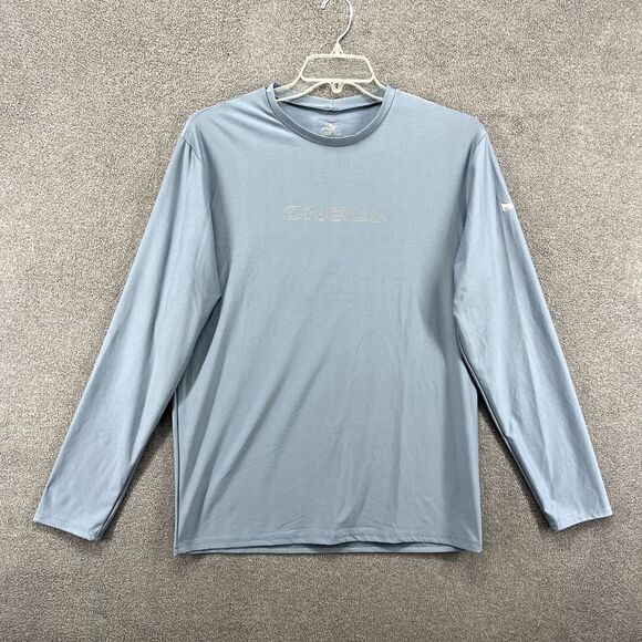 O'Neill 50+ Ultra Violet protection Shirt Mens Large Blue Long Sleeve Crew Neck - Picture 1 of 16